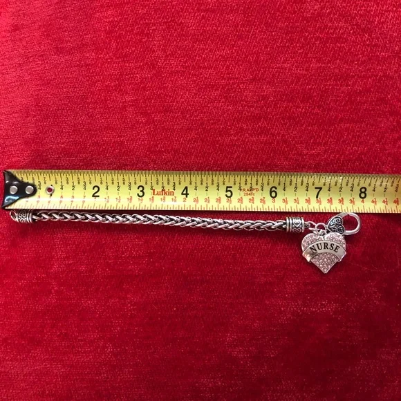 Silver Heart Nurse Charm Bracelet - Picture 6 of 8